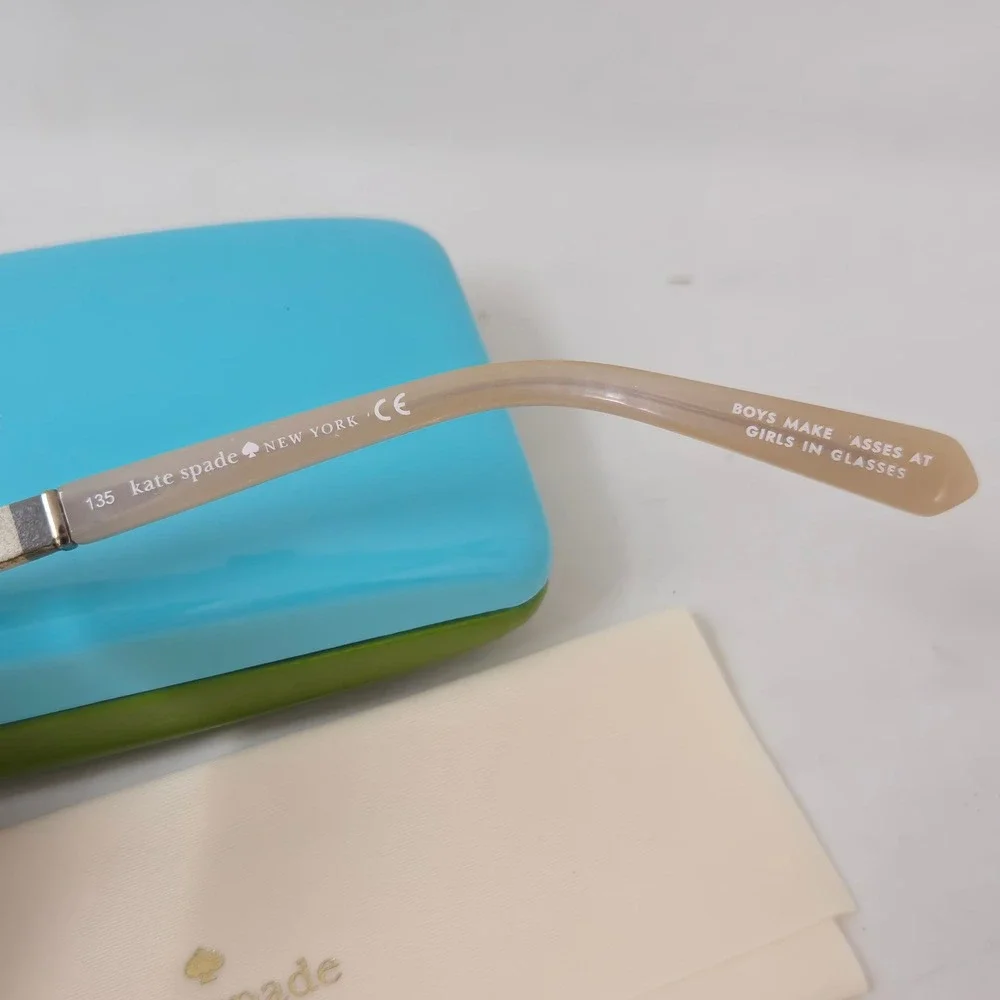 Kate Spade Valary 0W94 Bronze Striped Semi Rimless Eyeglasses Frames 49-16-135